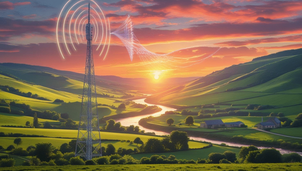 Image of a broadcast antenna