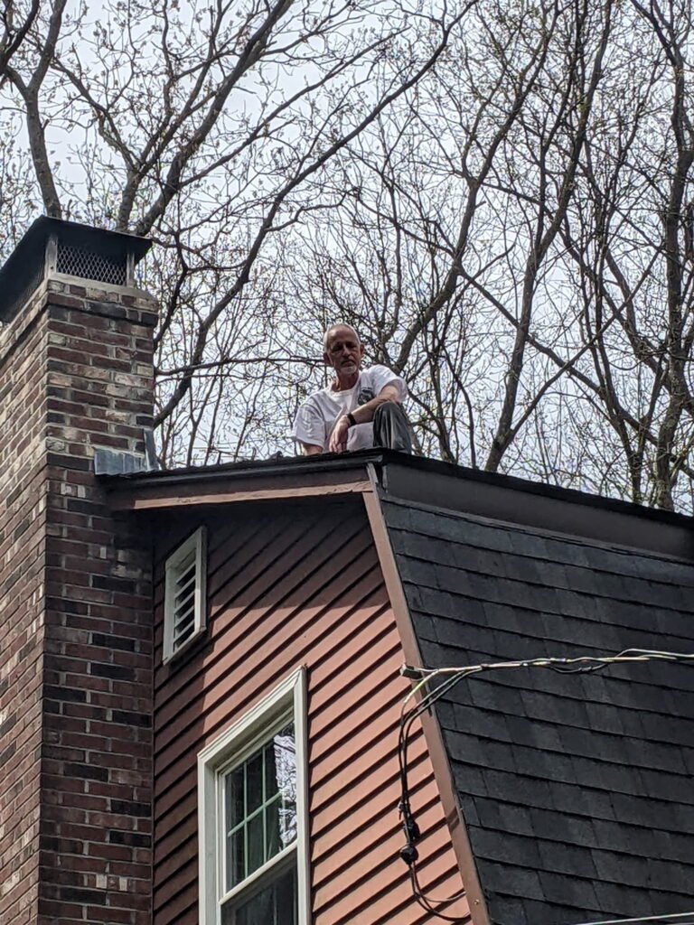 picture of Joe on the roof