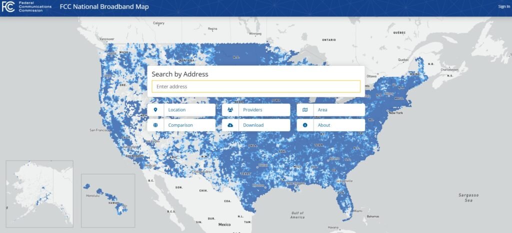 FCC Broadband Map